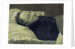 Portrait of Alexander Pushkin on his deathbed, 1837 by Alexander Alexeyevich Koslov