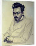 Portrait of Alexei M. Remizov, 1907 by Boris Mikhailovich Kustodiev