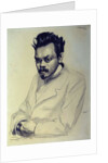 Portrait of Alexei M. Remizov, 1907 by Boris Mikhailovich Kustodiev