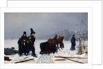 Alexander Pushkin's duel with Georges d'Anthes, 1884 by Alexey Avvakumovich Naumov