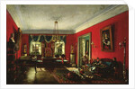 The Nashchokin family in drawing room by Nikolai Ivanov Podklutchnikov
