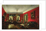 The Nashchokin family in drawing room by Nikolai Ivanov Podklutchnikov