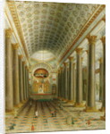 Interior view of the Kazan Cathedral in St. Petersburg by School Russian