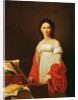 Portrait of the singer Anna Borunova, 1821 by Nicolas de Courteille