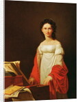 Portrait of the singer Anna Borunova, 1821 by Nicolas de Courteille