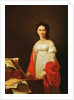 Portrait of the singer Anna Borunova, 1821 by Nicolas de Courteille