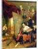 In the studio of the painter, 1832 by Wilhelm August Golicke
