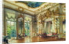 Bedroom of Tsar Alexander I in the Alexander Palace, Tsarskoye Selo, 1855 by Luigi Premazzi