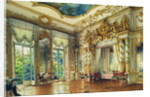 Bedroom of Tsar Alexander I in the Alexander Palace, Tsarskoye Selo, 1855 by Luigi Premazzi
