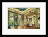 Bedroom of Tsar Alexander I in the Alexander Palace, Tsarskoye Selo, 1855 by Luigi Premazzi