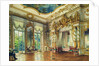 Bedroom of Tsar Alexander I in the Alexander Palace, Tsarskoye Selo, 1855 by Luigi Premazzi