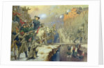 Suvorov crossing the Devil's Bridge in 1799, 1880 by Aleksei Danilovich Kivshenko