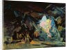 Stage design for the opera 'Siegfried' by R. Wagner, 1918 by Konstantin Alekseevich Korovin
