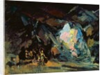 Stage design for the opera 'Siegfried' by R. Wagner, 1918 by Konstantin Alekseevich Korovin