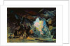 Stage design for the opera 'Siegfried' by R. Wagner, 1918 by Konstantin Alekseevich Korovin