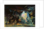 Stage design for the opera 'Siegfried' by R. Wagner, 1918 by Konstantin Alekseevich Korovin