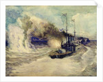 The battle between the Black Sea Fleet and the armoured cruiser Goeben on the 5th November 1914, 1940 by Mikhail Mikhailovich Semyonov