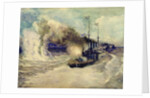 The battle between the Black Sea Fleet and the armoured cruiser Goeben on the 5th November 1914, 1940 by Mikhail Mikhailovich Semyonov