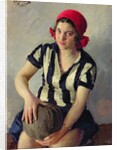 A sportswoman, 1928 by Ivan Semyonovich Kulikov