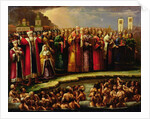 The Baptism of the Murom people by Yaroslav of Murom in 1097 by School Russian