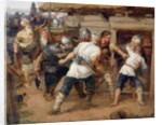 The Pagans killed the first Christians of Kievan Rus, 1884 by Vasilij Ivanovic Surikov