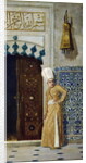 A eunuch before the door of the harem by Vasili Vasilievich Vereshchagin