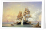 The Russian Cutter Mercury captures the Swedish frigate Venus on 21st May 1789, 1845 by Aleksei Petrovich Bogolyubov