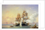 The Russian Cutter Mercury captures the Swedish frigate Venus on 21st May 1789, 1845 by Aleksei Petrovich Bogolyubov