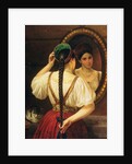 A girl at the mirror, 1848 by Philipp Osipovich Budkin