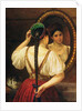 A girl at the mirror, 1848 by Philipp Osipovich Budkin