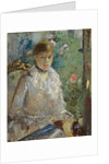 Young woman sitting in front of a window, called Summer, 1879 by Berthe Morisot