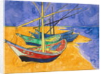Fishing Boats on the Beach at Saintes-Maries-de-la-Mer by Vincent van Gogh