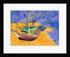 Fishing Boats on the Beach at Saintes-Maries-de-la-Mer by Vincent van Gogh