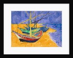 Fishing Boats on the Beach at Saintes-Maries-de-la-Mer by Vincent van Gogh