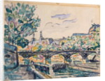Bank of the Seine near the Pont des Arts, with a view of the Louvre by Paul Signac