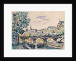 Bank of the Seine near the Pont des Arts, with a view of the Louvre by Paul Signac