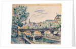 Bank of the Seine near the Pont des Arts, with a view of the Louvre by Paul Signac