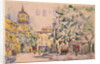 Square of the Hotel de Ville in Aix-en-Provence by Paul Signac