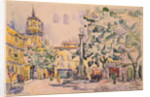 Square of the Hotel de Ville in Aix-en-Provence by Paul Signac