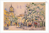 Square of the Hotel de Ville in Aix-en-Provence by Paul Signac