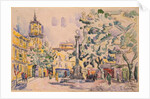 Square of the Hotel de Ville in Aix-en-Provence by Paul Signac