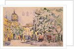 Square of the Hotel de Ville in Aix-en-Provence by Paul Signac