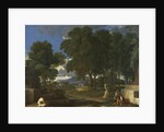 Landscape with a Man washing his Feet at a Fountain, 1648 by Nicolas Poussin
