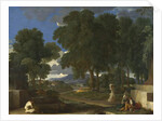 Landscape with a Man washing his Feet at a Fountain, 1648 by Nicolas Poussin