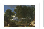 Landscape with a Man washing his Feet at a Fountain, 1648 by Nicolas Poussin