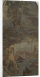 Venus, Amor and Paris, centre panel of The Judgment of Paris triptych, 1893 by Mikhail Aleksandrovich Vrubel
