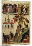 Heavenly ladder of St. John Climacus by School Russian
