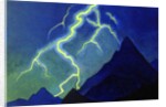 Call of the Heaven, Lightning, c.1935-36 by Nicholas Roerich