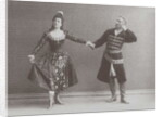 Julia and Felix Kschessinsky in the mazurka in the original Ivanov/Petipa 'Swan Lake', 1895 by Russian Photographer