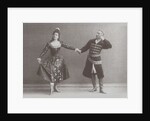 Julia and Felix Kschessinsky in the mazurka in the original Ivanov/Petipa 'Swan Lake', 1895 by Russian Photographer